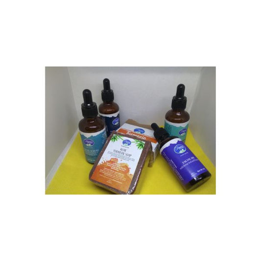 Turmeric soa with facial serum and oil moisturiser