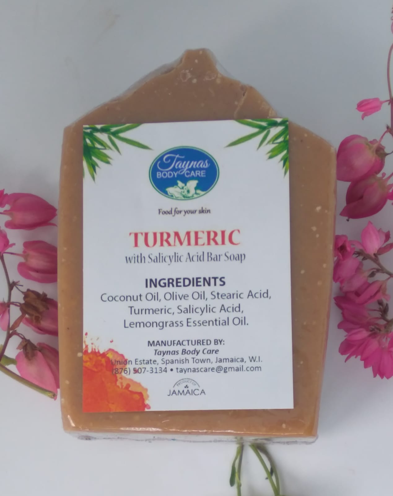 Turmeric soap with Salicylic Acid - Taynas Body Care