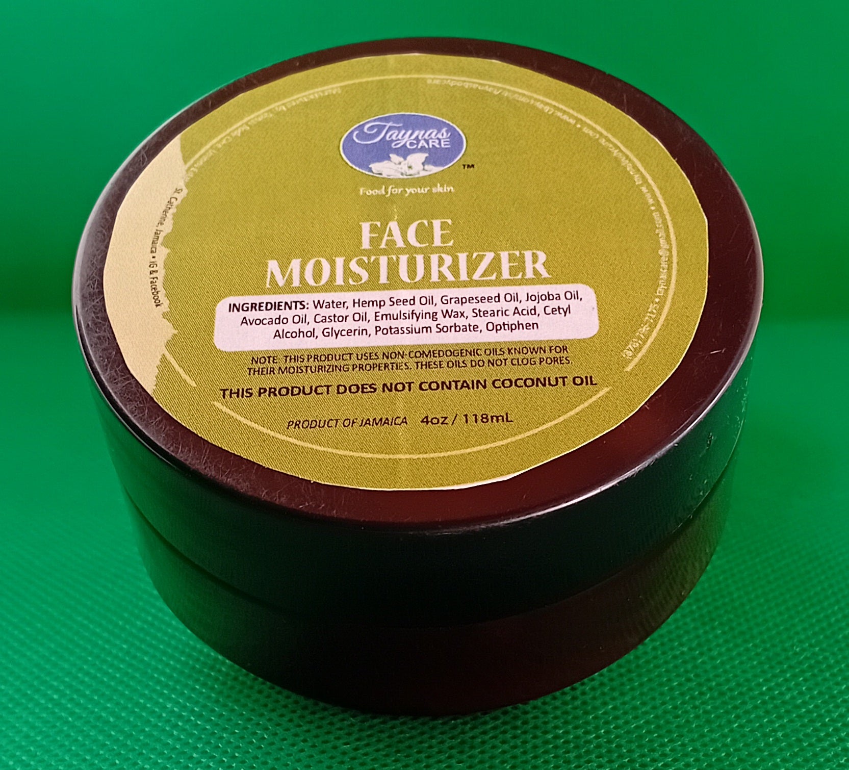 Facial Moisturizer (Water based) - Taynas Body Care