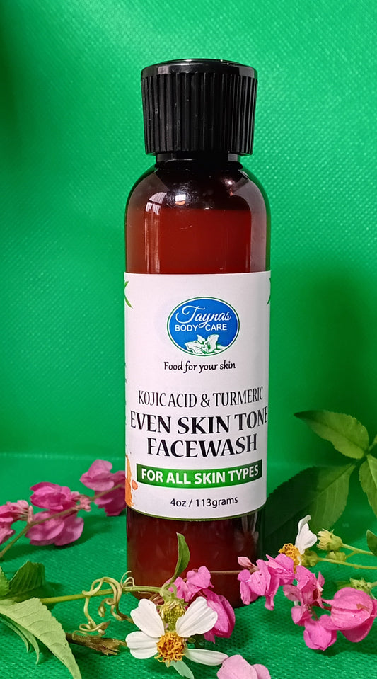 Kojic Acid & Turmeric EVEN SKINTONE Facewash - Taynas Body Care